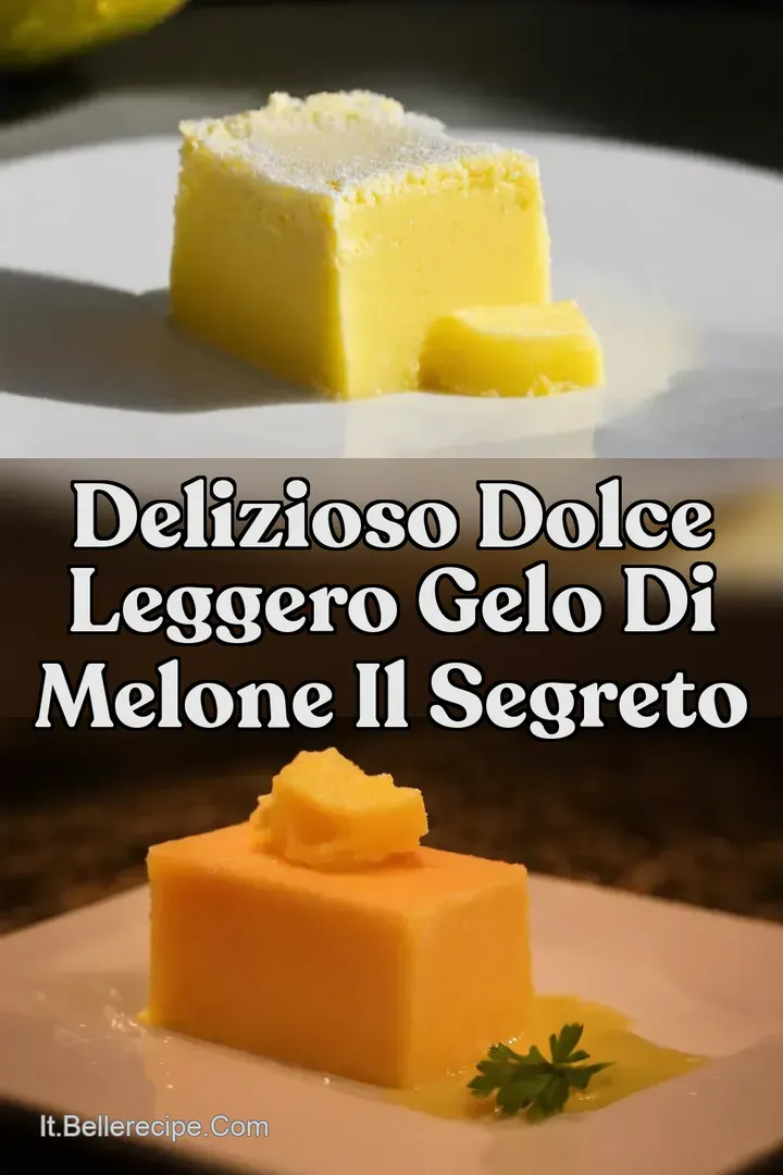 Delizioso Dolce Leggero Gelo di Melone Il Segreto