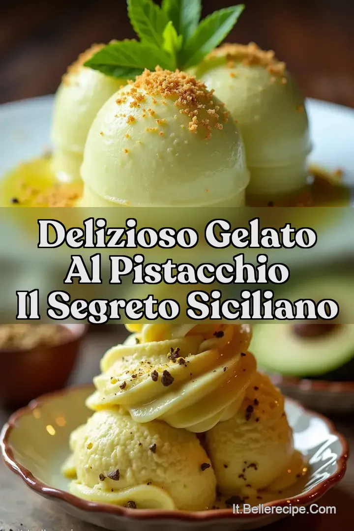 Delizioso Gelato al Pistacchio Il Segreto Siciliano