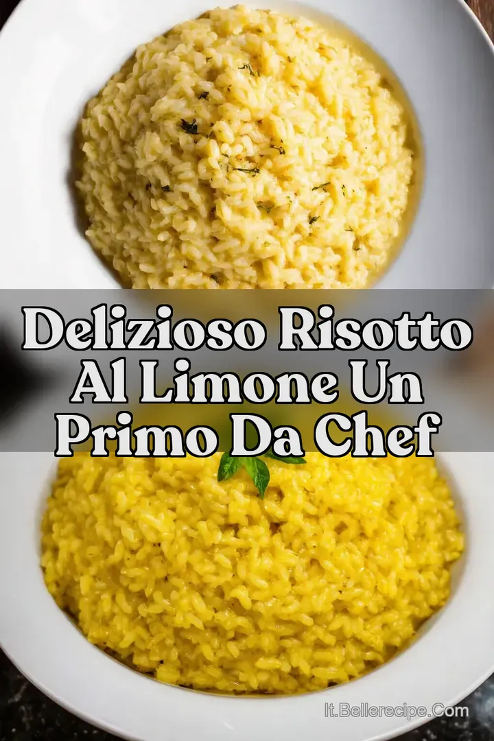 Delizioso Risotto al Limone Un Primo da Chef