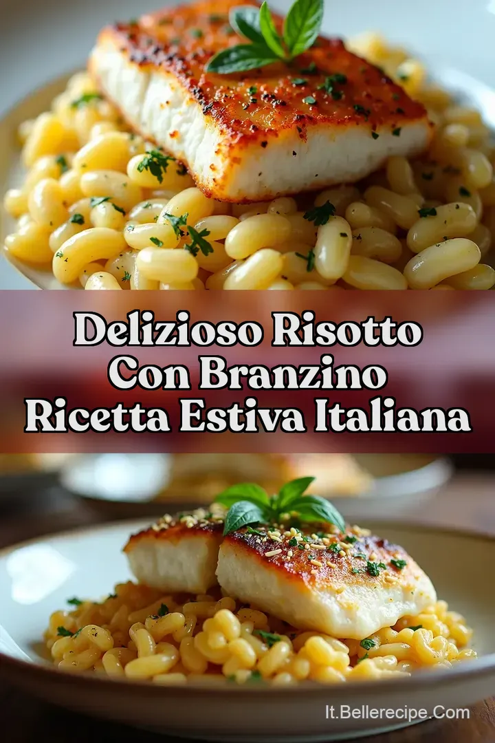 Delizioso Risotto con Branzino Ricetta Estiva Italiana