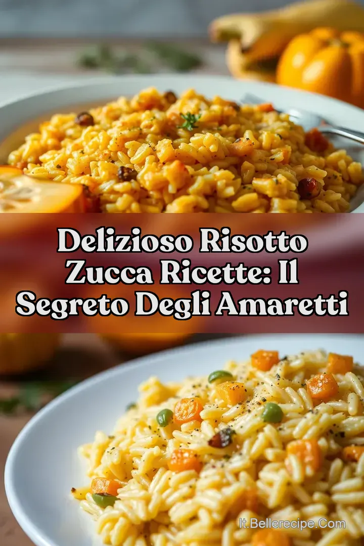 Delizioso Risotto zucca ricette: Il Segreto degli Amaretti