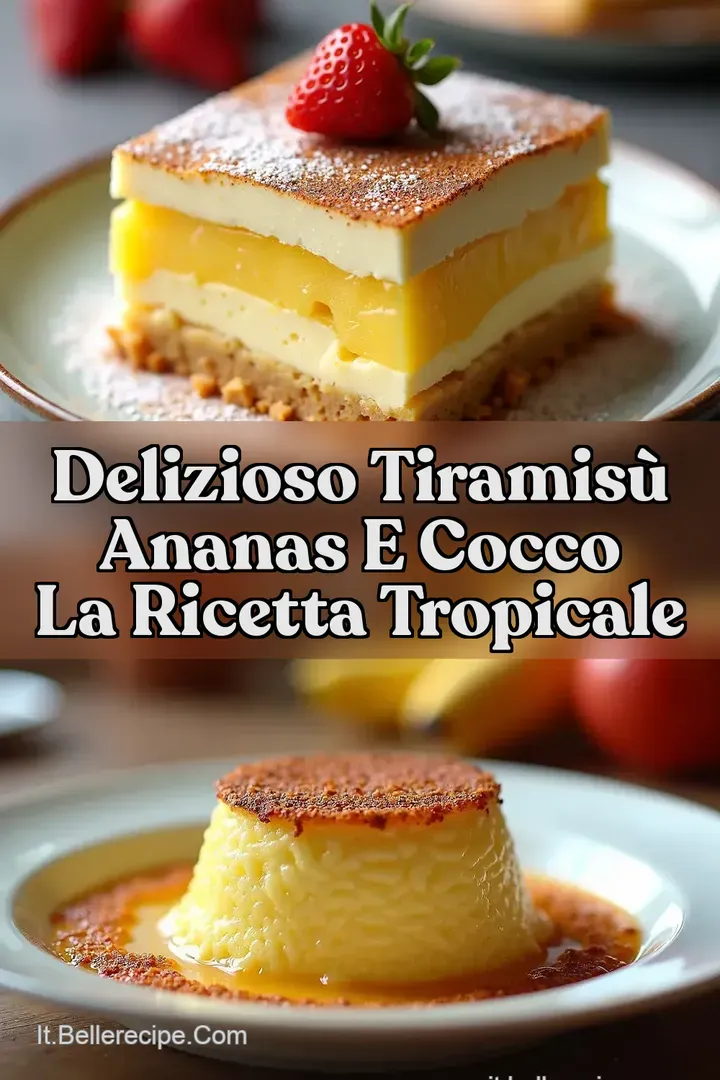 Delizioso Tiramis&ugrave; Ananas e Cocco La Ricetta Tropicale