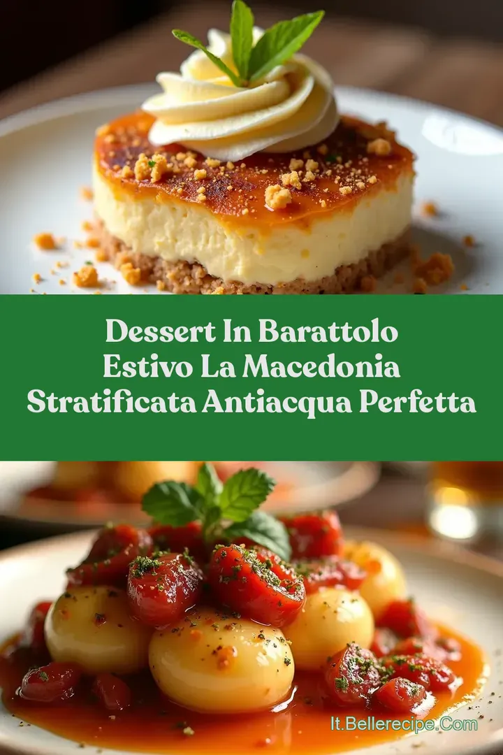 Dessert in Barattolo Estivo La Macedonia Stratificata AntiAcqua Perfetta