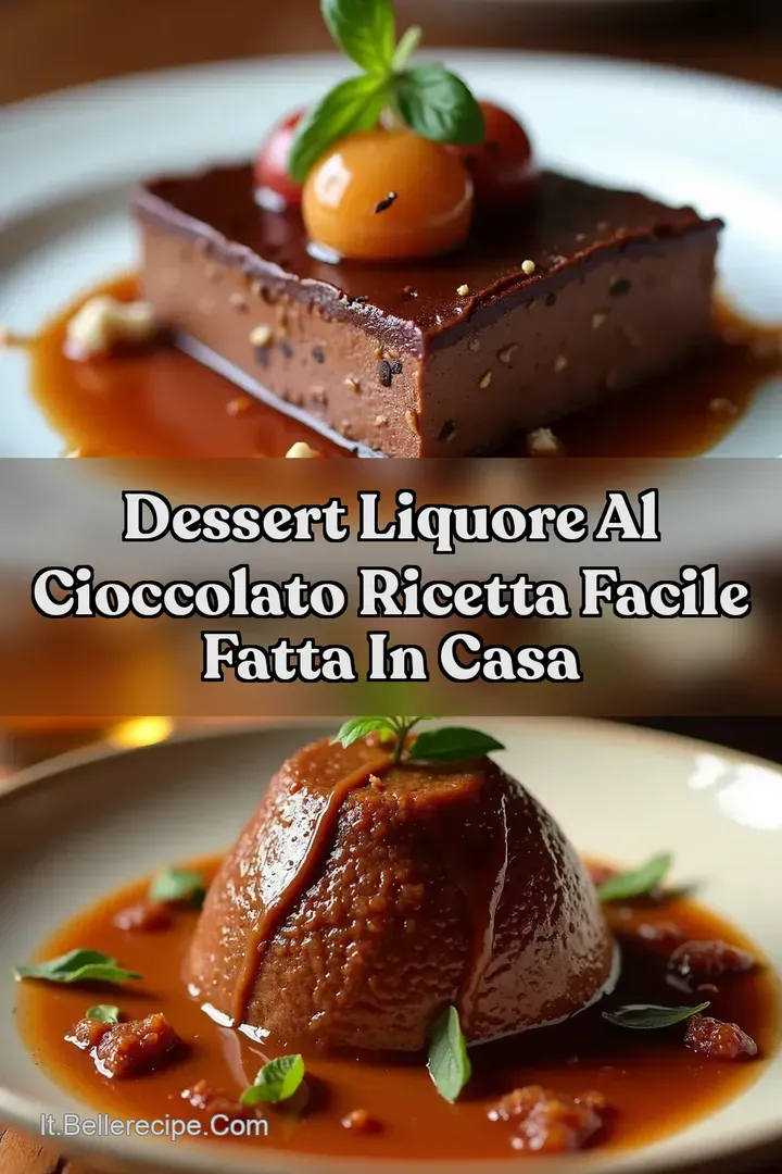 Dessert Liquore al Cioccolato Ricetta Facile Fatta in Casa