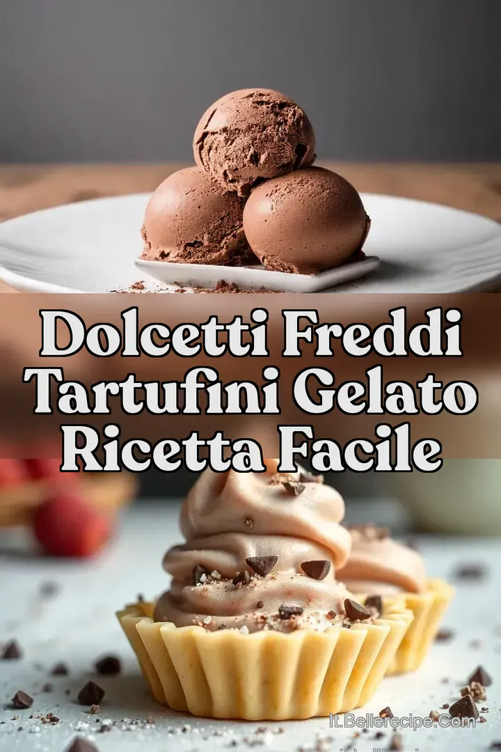 Dolcetti Freddi Tartufini Gelato Ricetta Facile