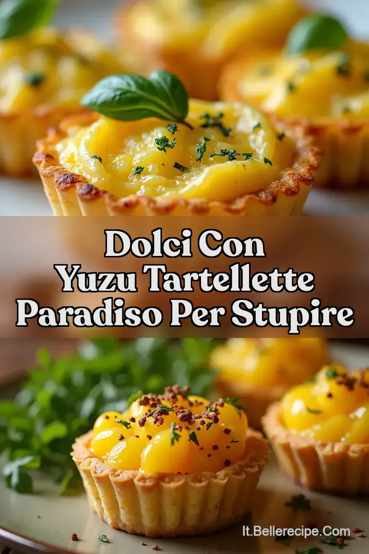 Dolci con Yuzu Tartellette Paradiso per Stupire