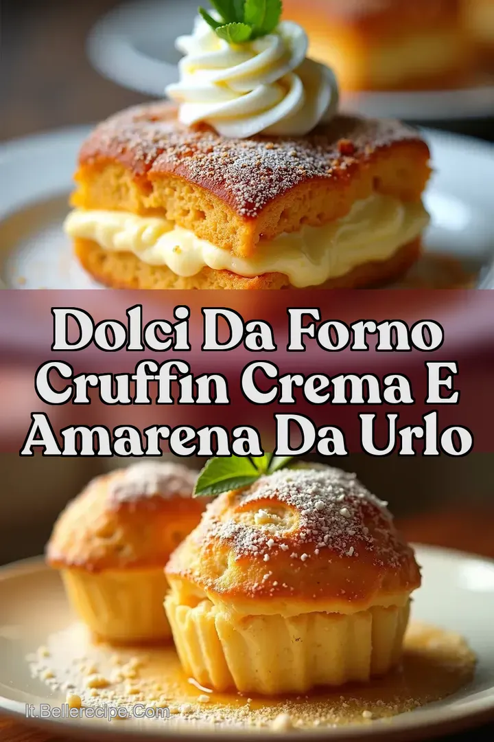 Dolci da Forno Cruffin Crema e Amarena da Urlo