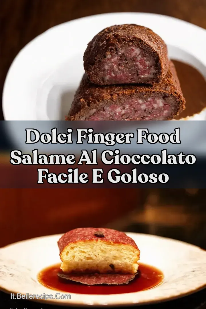 Dolci Finger Food Salame al Cioccolato Facile e Goloso