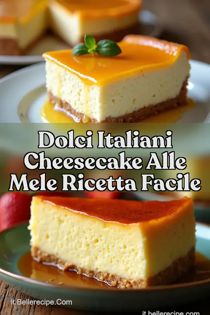 Dolci Italiani Cheesecake alle Mele Ricetta Facile