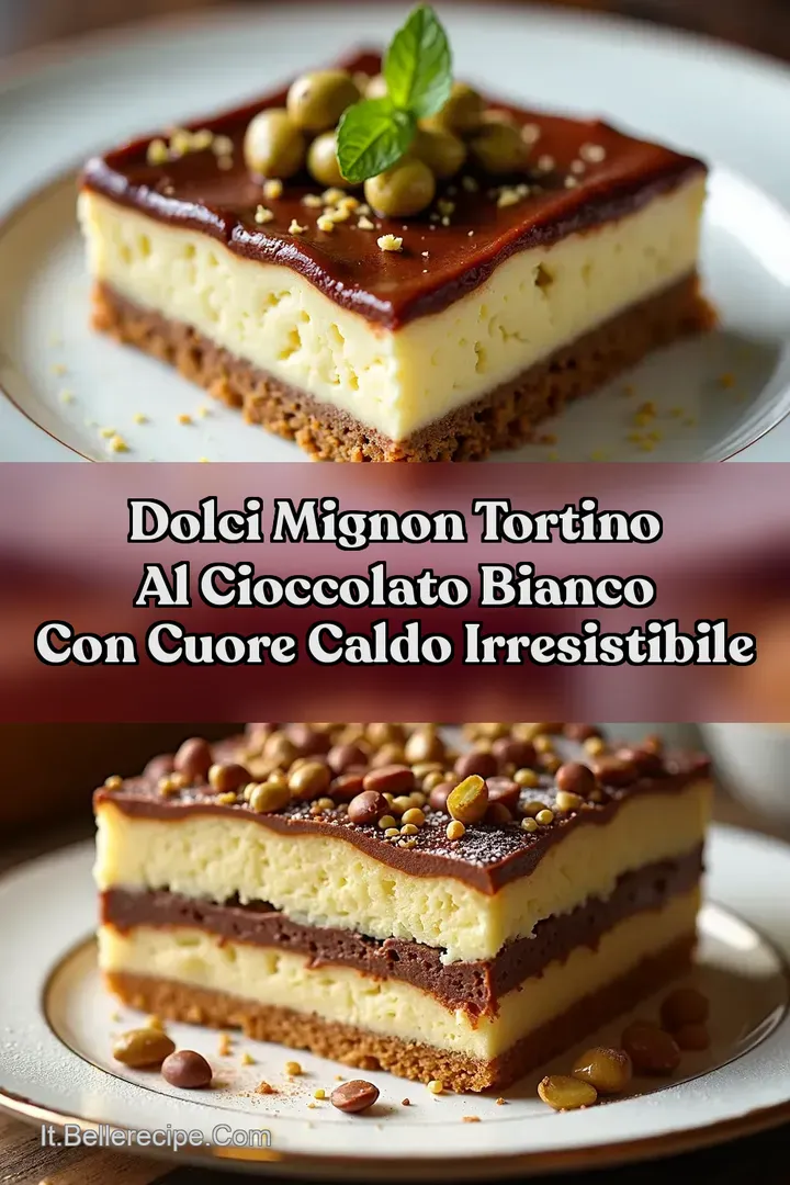 Dolci Mignon Tortino al cioccolato bianco con cuore caldo irresistibile