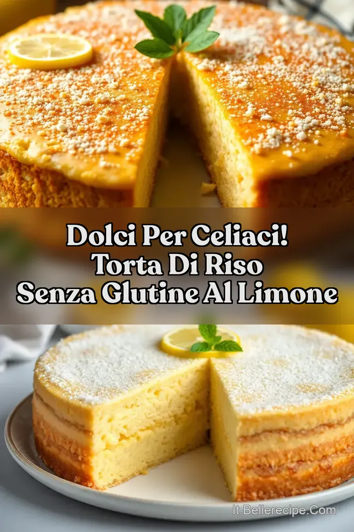 Dolci Per Celiaci! Torta di Riso Senza Glutine al Limone