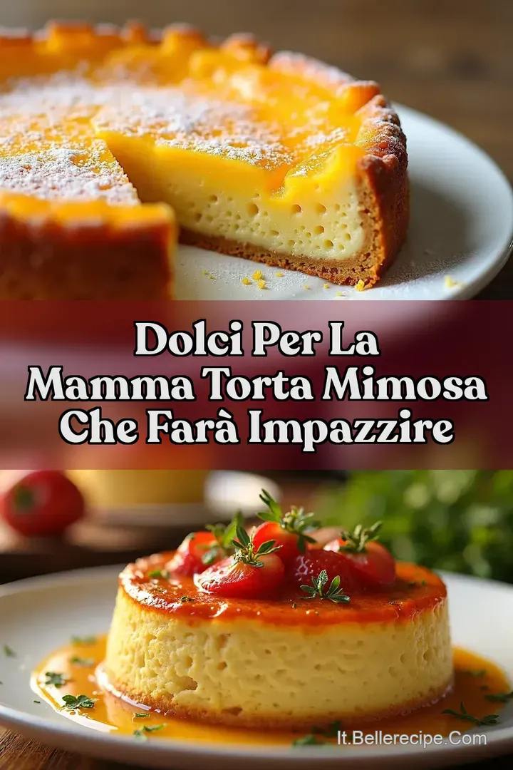 Dolci per la Mamma Torta Mimosa che Far&agrave; Impazzire