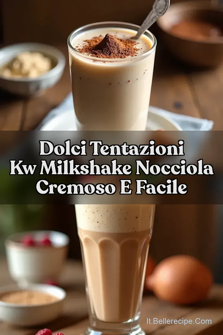 Dolci Tentazioni kw Milkshake Nocciola Cremoso e Facile