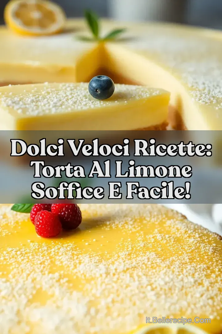 Dolci Veloci Ricette: Torta al Limone Soffice e Facile!
