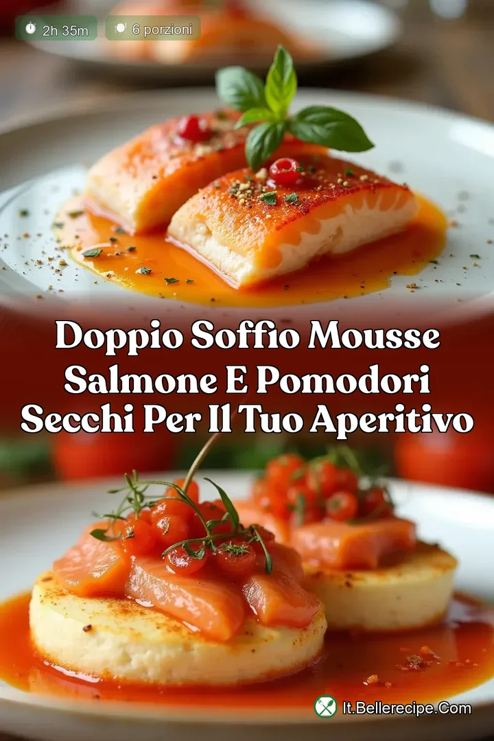 Doppio Soffio Mousse Salmone e Pomodori Secchi per il tuo Aperitivo