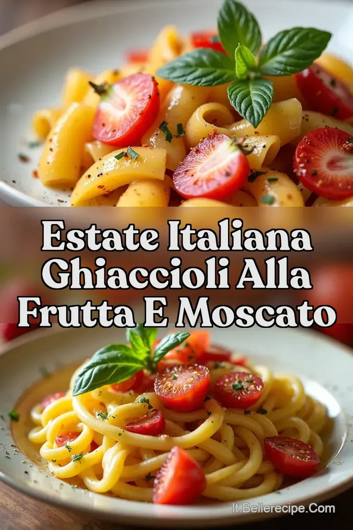 Estate Italiana Ghiaccioli alla Frutta e Moscato
