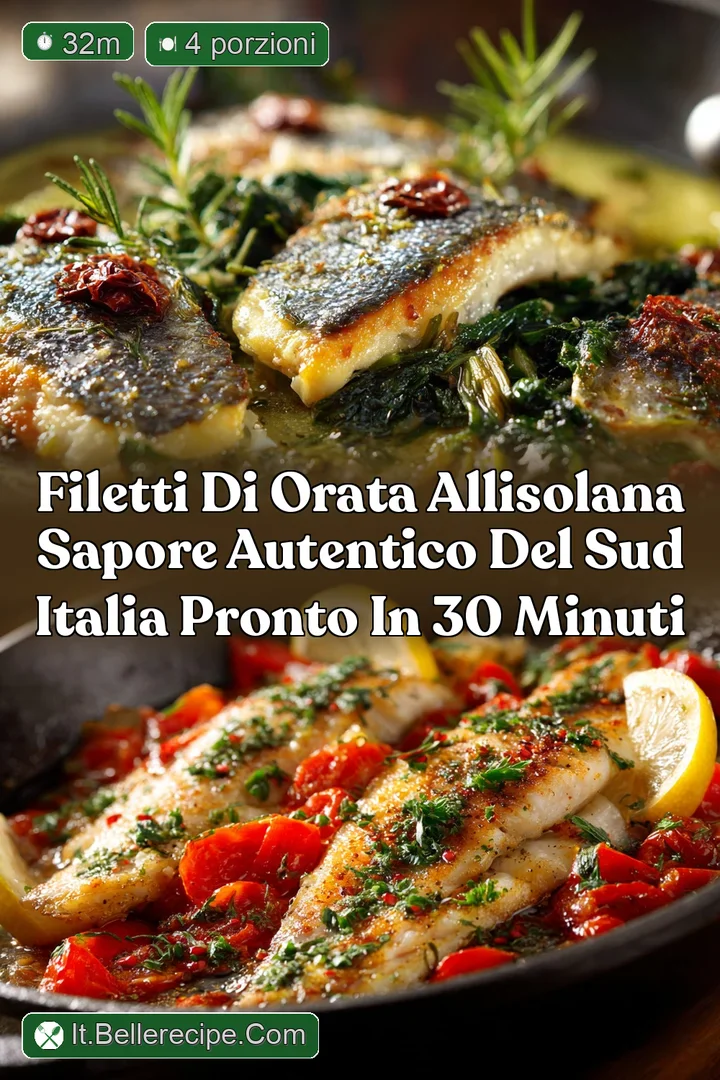 Filetti di orata allisolana Sapore Autentico del Sud Italia pronto in 30 minuti