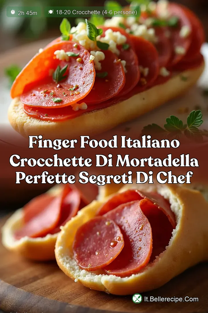 Finger Food Italiano Crocchette di Mortadella Perfette Segreti di Chef