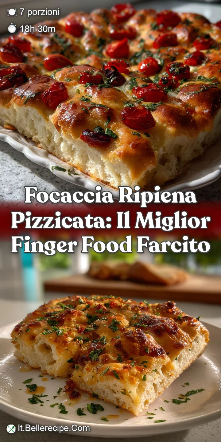 Focaccia Ripiena Pizzicata: Il Miglior Finger Food Farcito