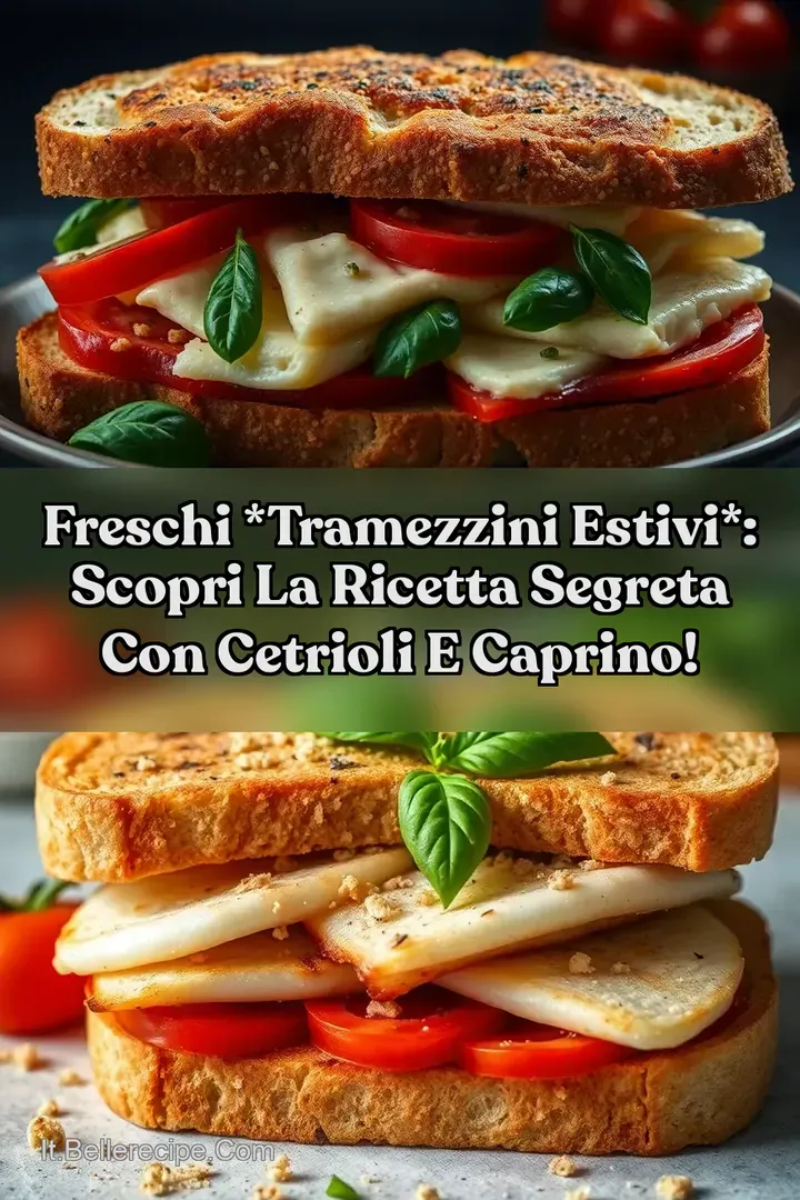 Freschi Tramezzini Estivi: Scopri la Ricetta Segreta con Cetrioli e Caprino!