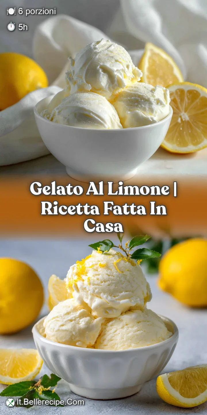 Close-up of lemon gelato: icy, pale yellow, and subtly tart. A tempting swirl, hinting at the refreshing taste within each...