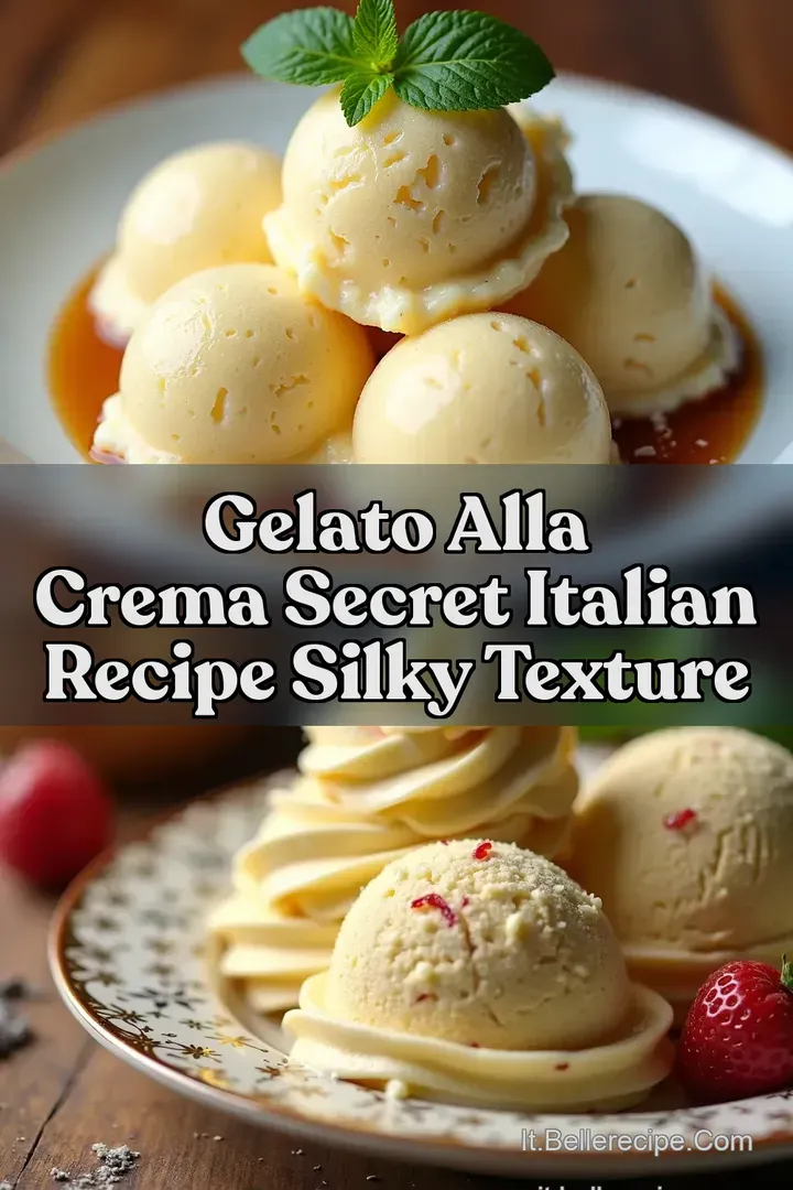 Gelato alla Crema Secret Italian Recipe Silky Texture