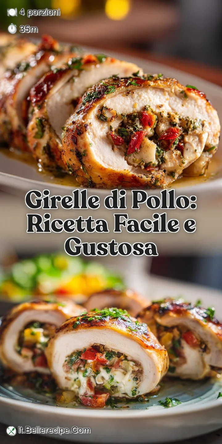 Close-up of juicy chicken roulade revealing tender meat and a vibrant filling, the crust a beautiful gradient of golden br...