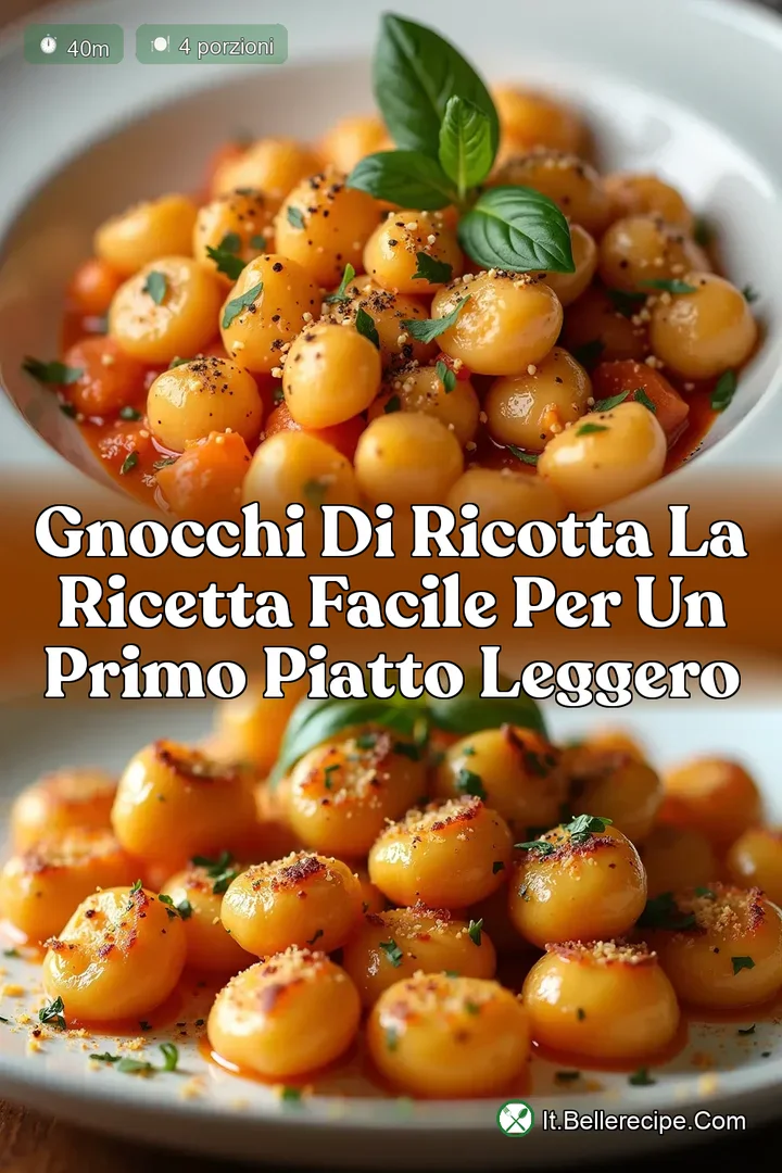 Gnocchi di Ricotta La Ricetta Facile per un Primo Piatto Leggero