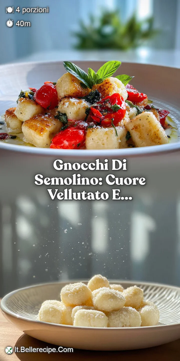 Close-up showcases soft, pillowy gnocchi bathed in a luscious red sauce, highlighting its inviting texture and warm, rusti...