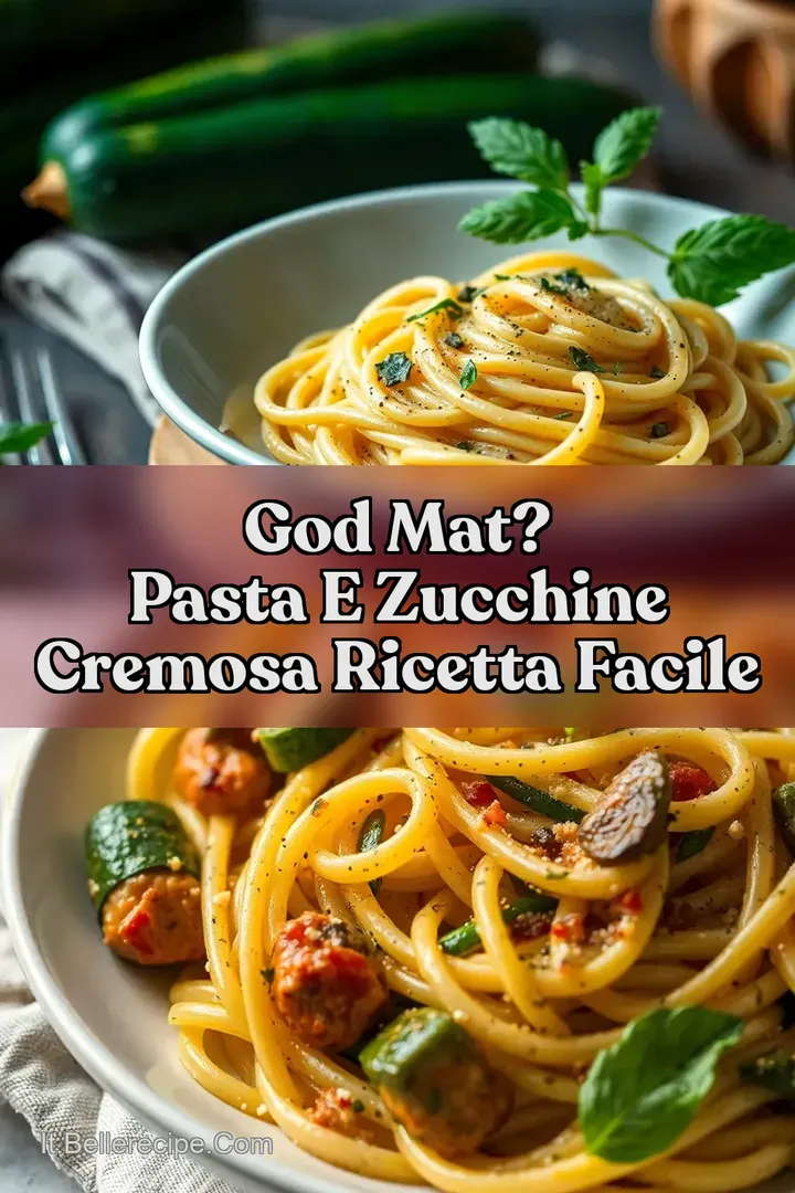 God Mat? Pasta e Zucchine Cremosa Ricetta Facile