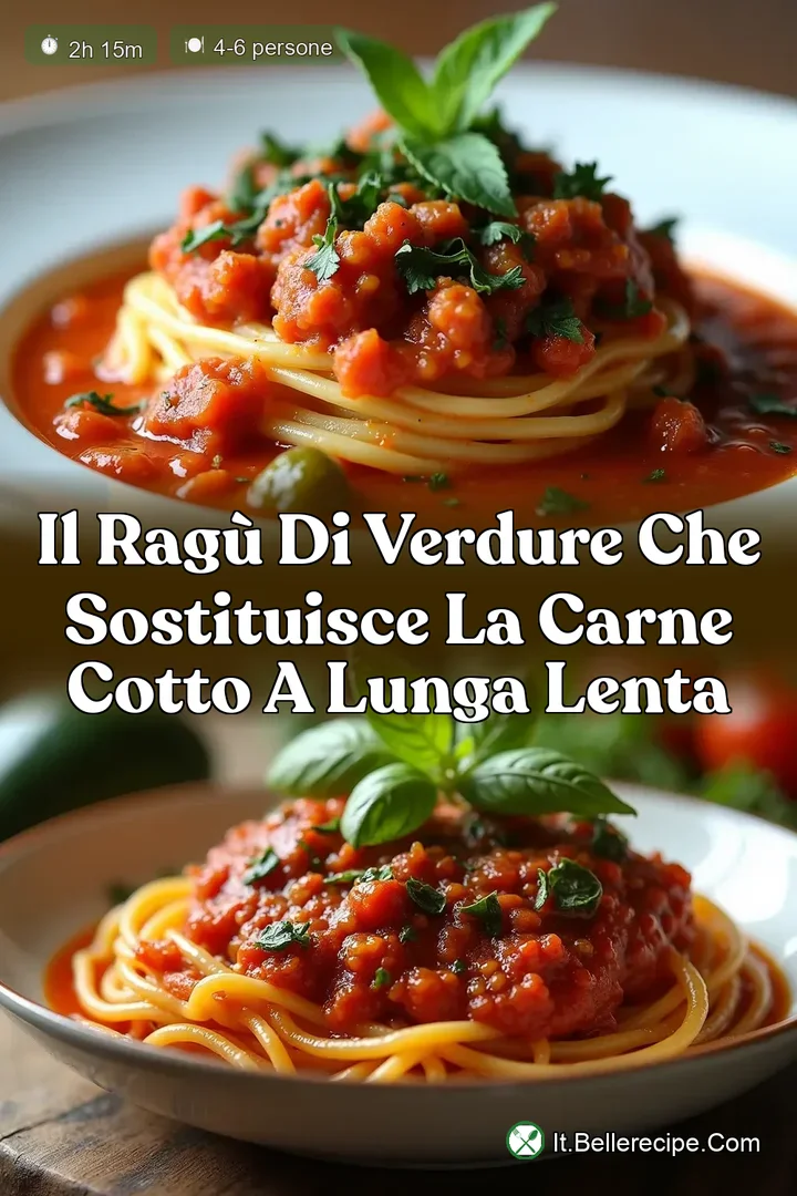 Il Rag&ugrave; di Verdure che Sostituisce la Carne Cotto a Lunga Lenta
