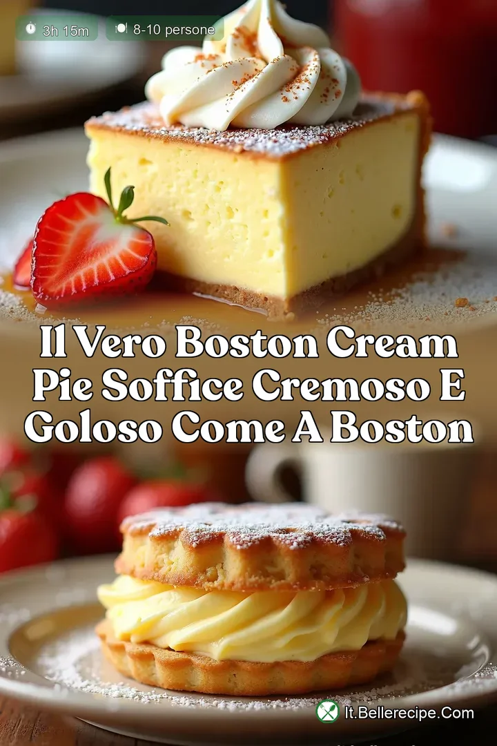 Il Vero Boston Cream Pie Soffice Cremoso e Goloso come a Boston