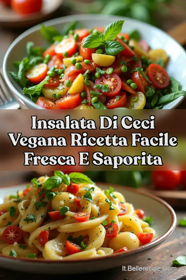Insalata di Ceci Vegana Ricetta Facile Fresca e Saporita