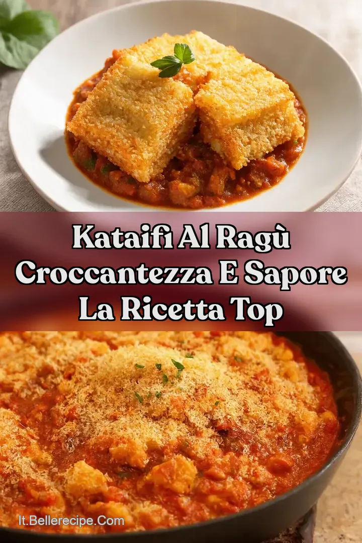 Kataifi al Rag&ugrave; Croccantezza e Sapore La Ricetta Top