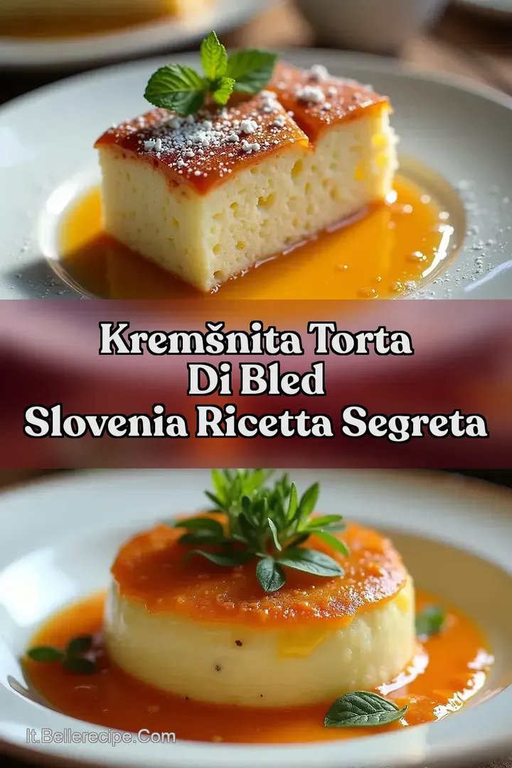 Krem&scaron;nita Torta di Bled Slovenia Ricetta Segreta