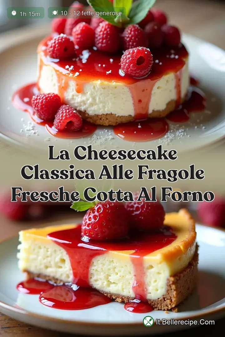 La Cheesecake Classica alle Fragole Fresche Cotta al Forno
