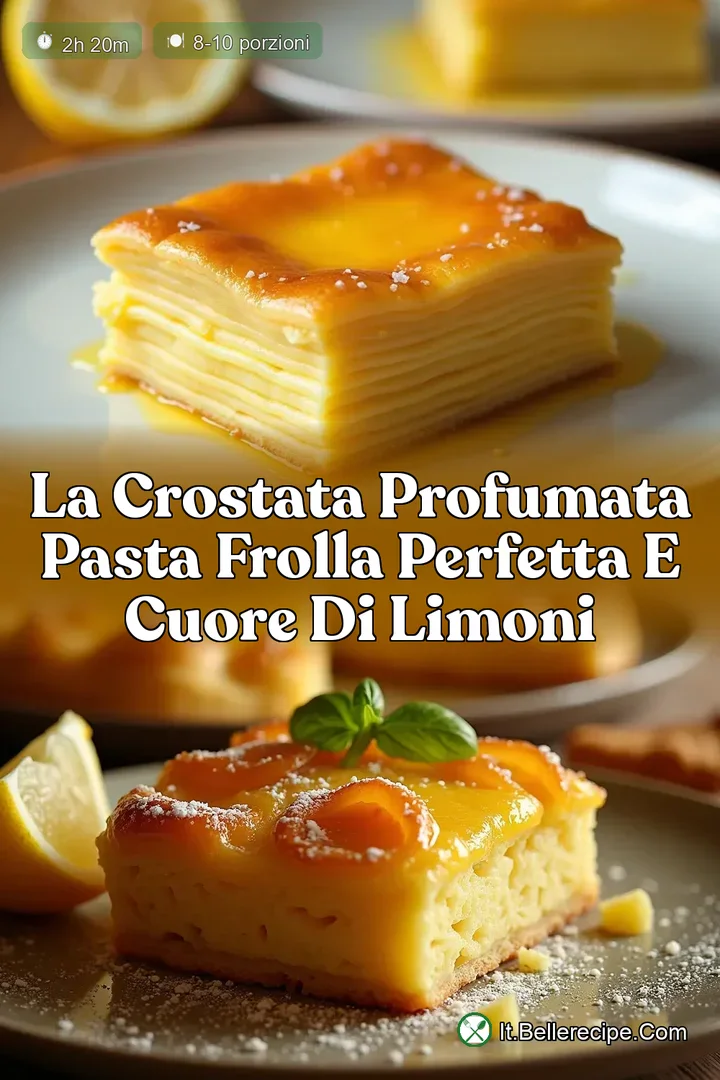 La Crostata Profumata Pasta Frolla Perfetta e Cuore di Limoni