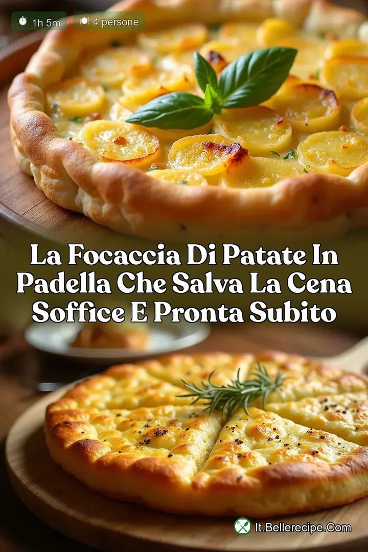 La Focaccia di Patate in Padella che Salva la Cena Soffice e Pronta Subito