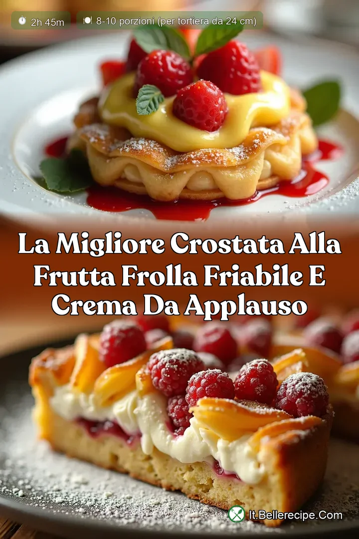 La Migliore Crostata alla Frutta Frolla Friabile e Crema da Applauso