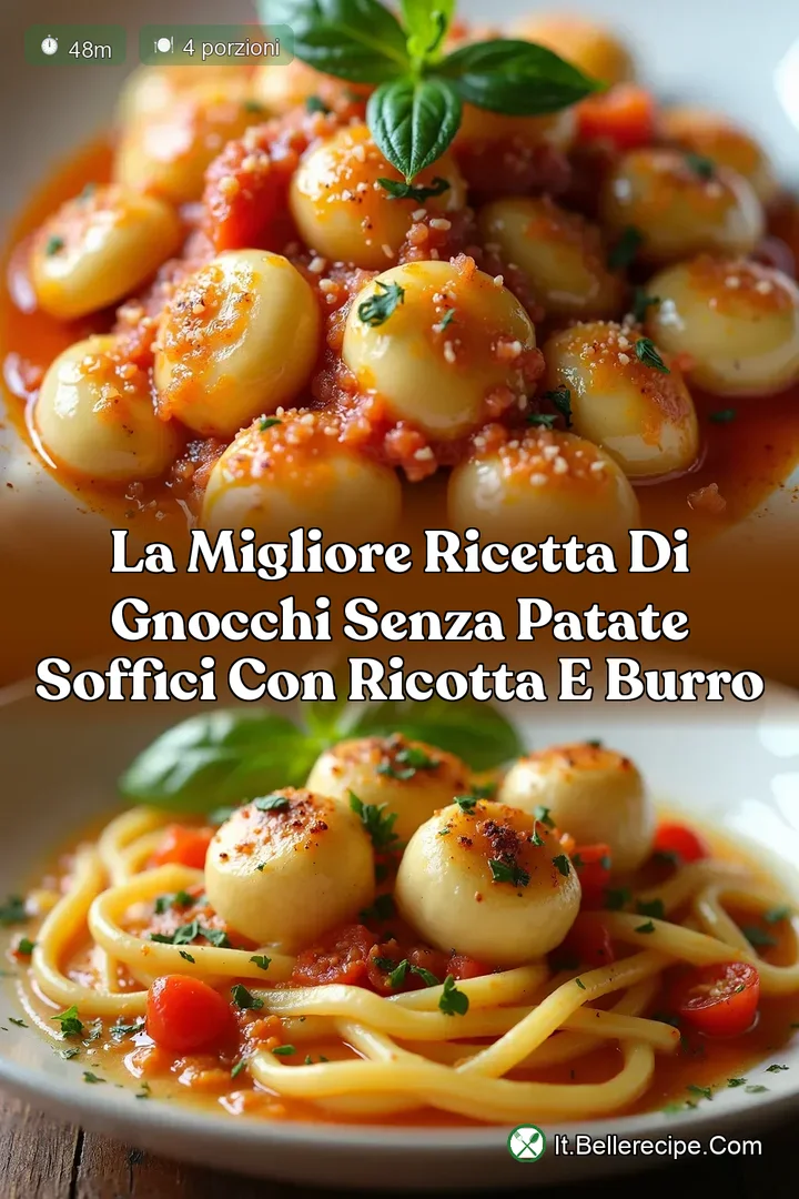 La Migliore Ricetta di Gnocchi Senza Patate Soffici con Ricotta e Burro