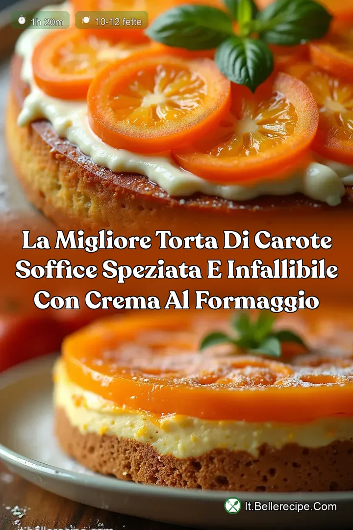 La Migliore Torta di Carote Soffice Speziata e Infallibile con Crema al Formaggio