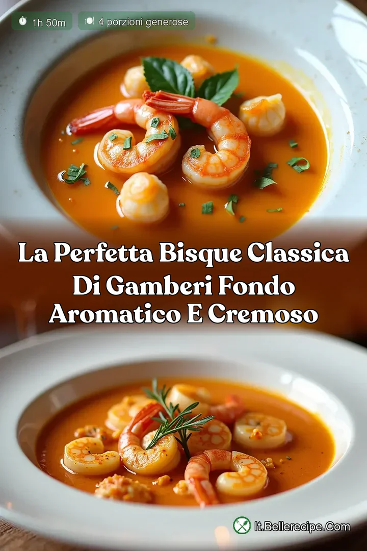 La Perfetta Bisque Classica di Gamberi Fondo Aromatico e Cremoso