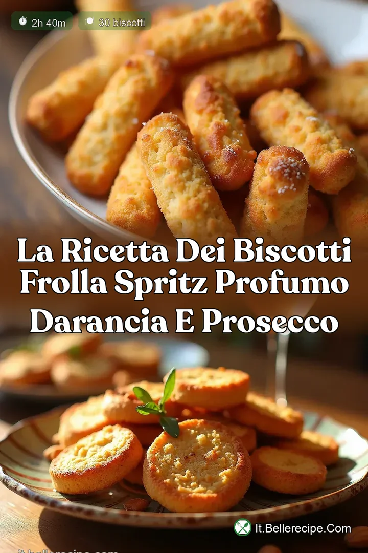 La Ricetta dei Biscotti Frolla Spritz Profumo dArancia e Prosecco