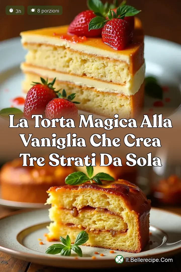 La Torta Magica alla Vaniglia che Crea Tre Strati da Sola