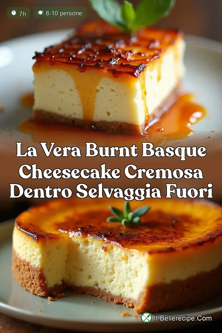 La Vera Burnt Basque Cheesecake Cremosa Dentro Selvaggia Fuori