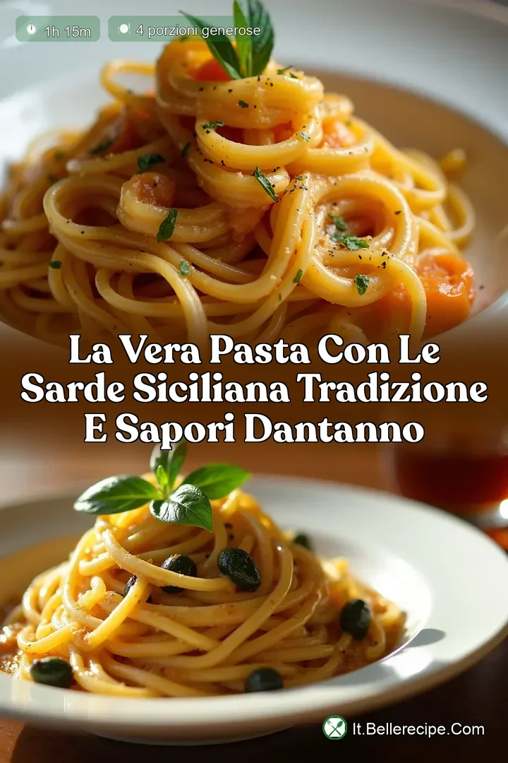 La Vera Pasta con le Sarde Siciliana Tradizione e Sapori dAntanno