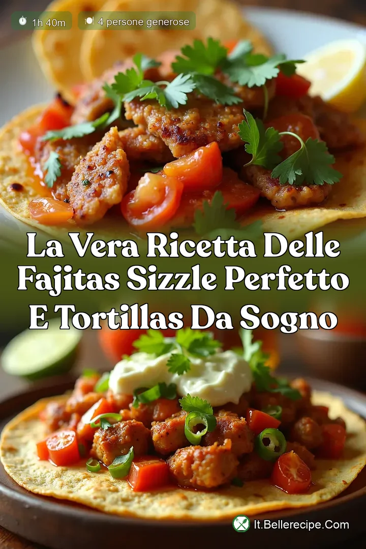 La Vera Ricetta delle Fajitas Sizzle Perfetto e Tortillas da Sogno