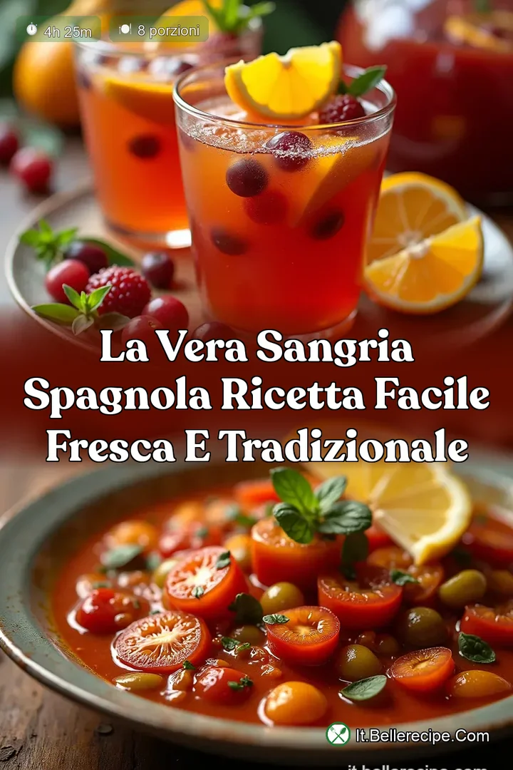 La Vera Sangria Spagnola Ricetta Facile Fresca e Tradizionale
