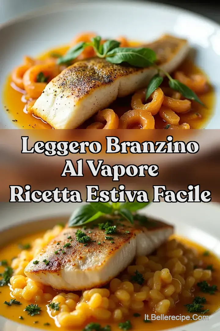 Leggero Branzino al vapore Ricetta Estiva Facile