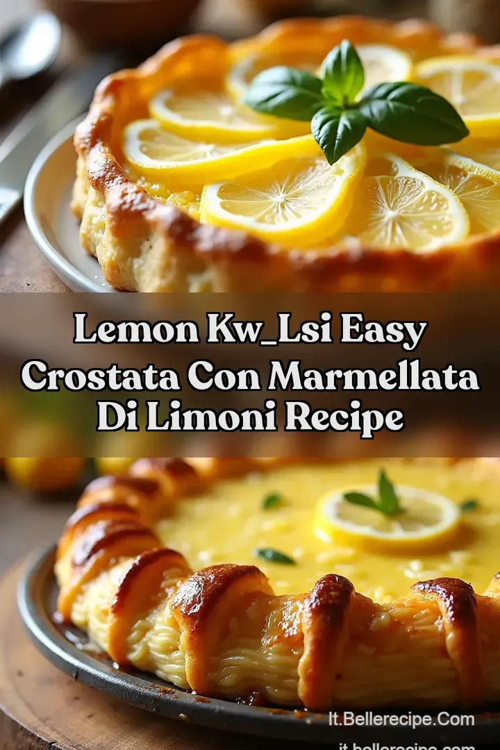 Lemon kw_lsi Easy Crostata con marmellata di limoni Recipe